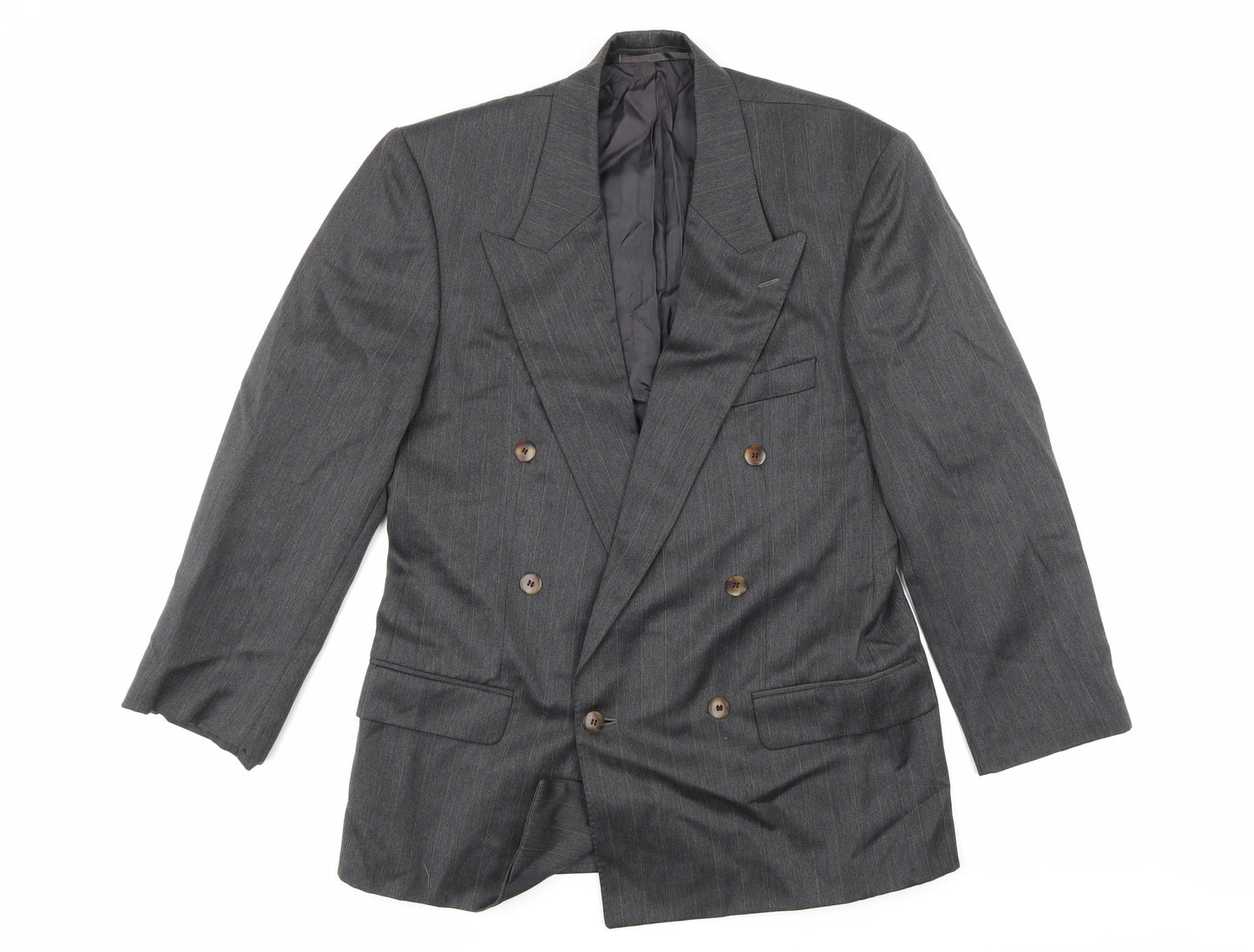 Principles Mens Grey Striped  Jacket Suit Jacket