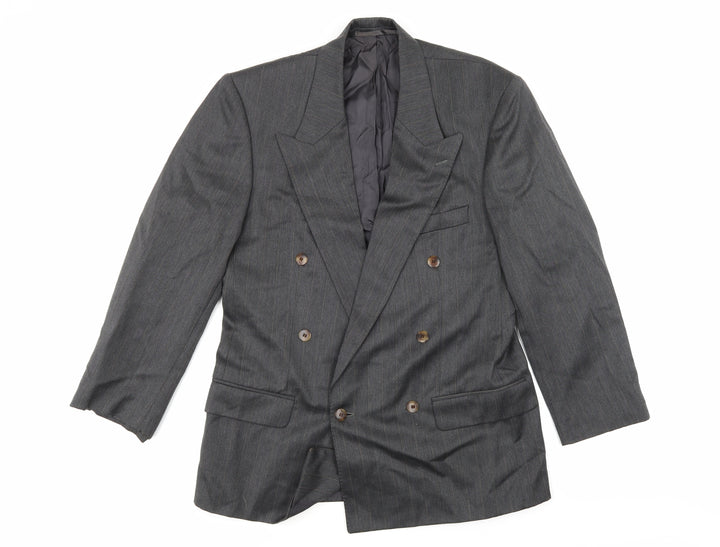 Principles Mens Grey Striped  Jacket Suit Jacket