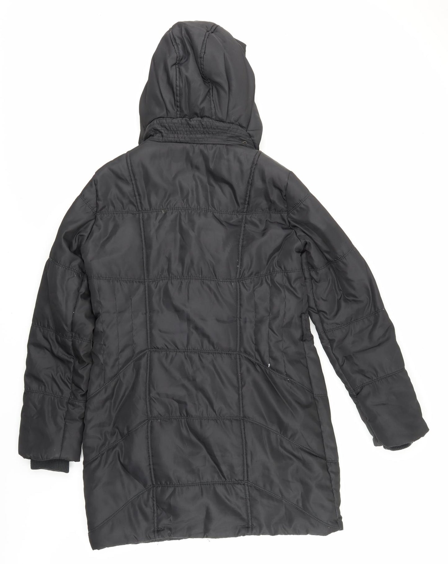 George Womens Black   Windbreaker Coat Size 12