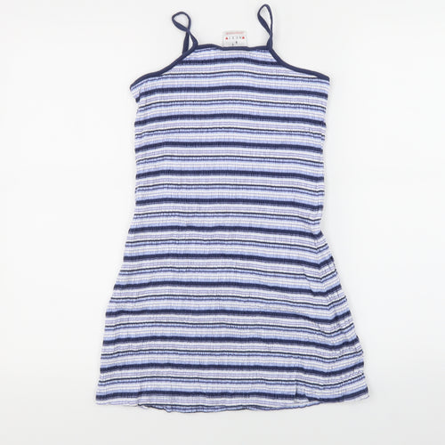 NEXT Girls Blue Striped  A-Line  Size 9 Years