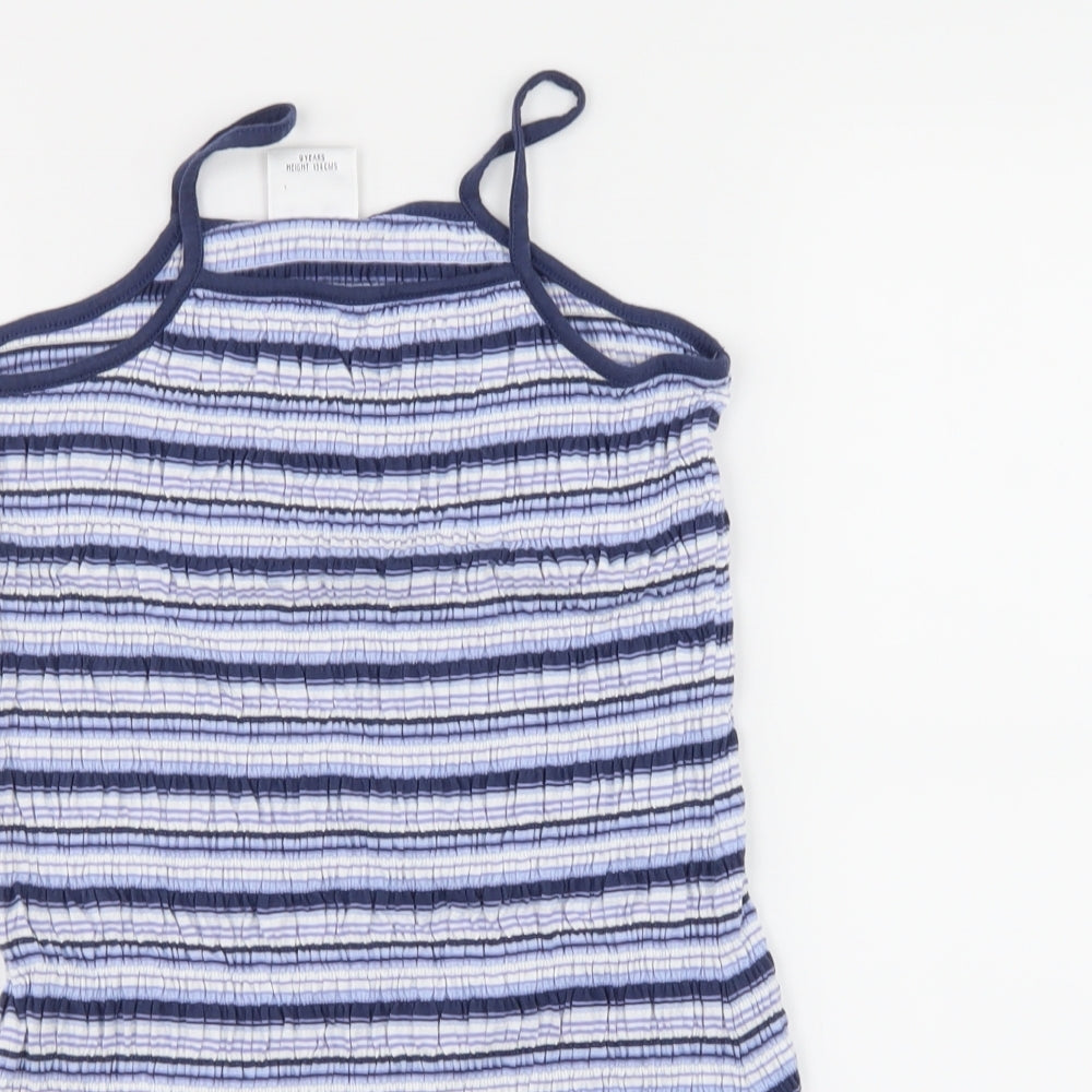 NEXT Girls Blue Striped  A-Line  Size 9 Years