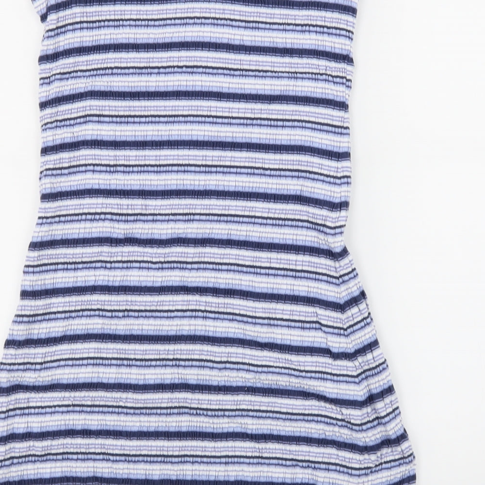 NEXT Girls Blue Striped  A-Line  Size 9 Years