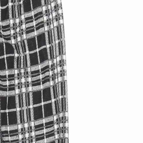 South Womens Black Check  Jogger Leggings Size 10 L26 in