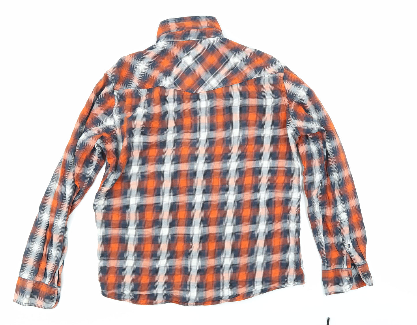 Logg Mens Multicoloured Check   Button-Up Size L