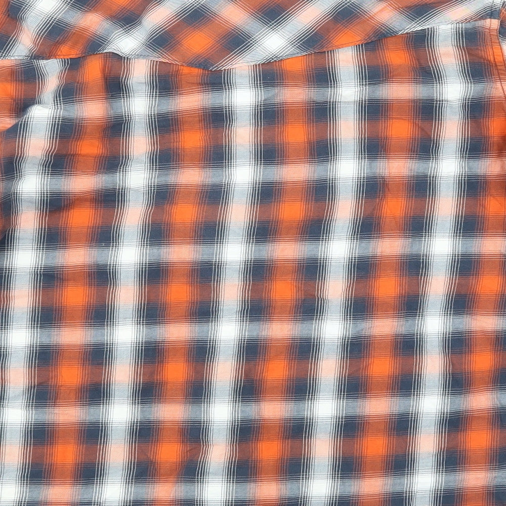 Logg Mens Multicoloured Check   Button-Up Size L