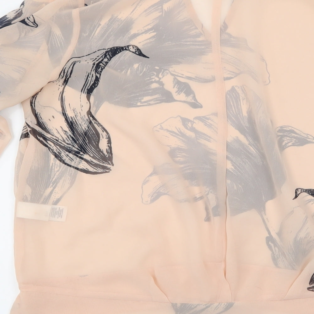NEXT Womens Pink Floral  Basic Blouse Size 12