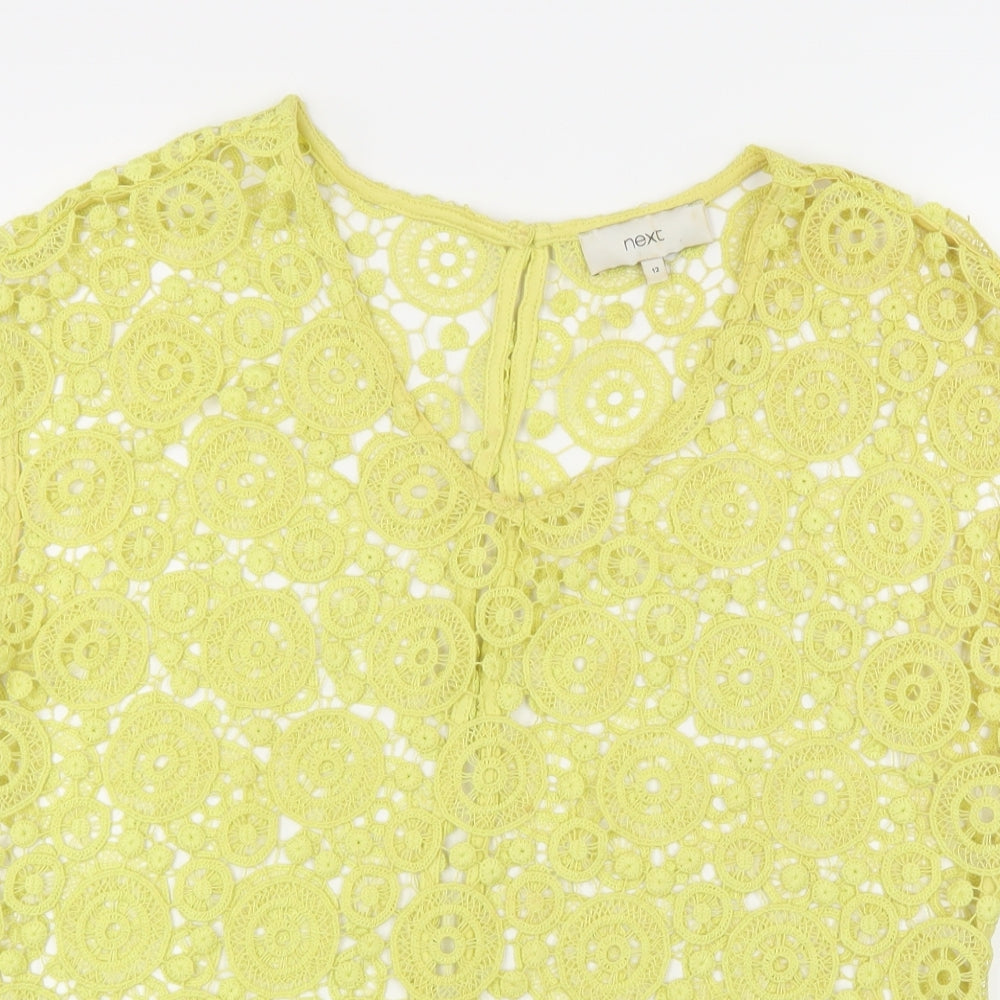 NEXT Womens Yellow   Basic Blouse Size 12