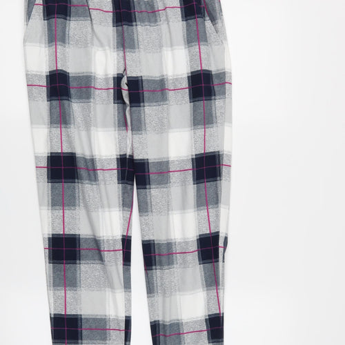 Preworn Womens Multicoloured Check  Jogger Leggings  L27 in