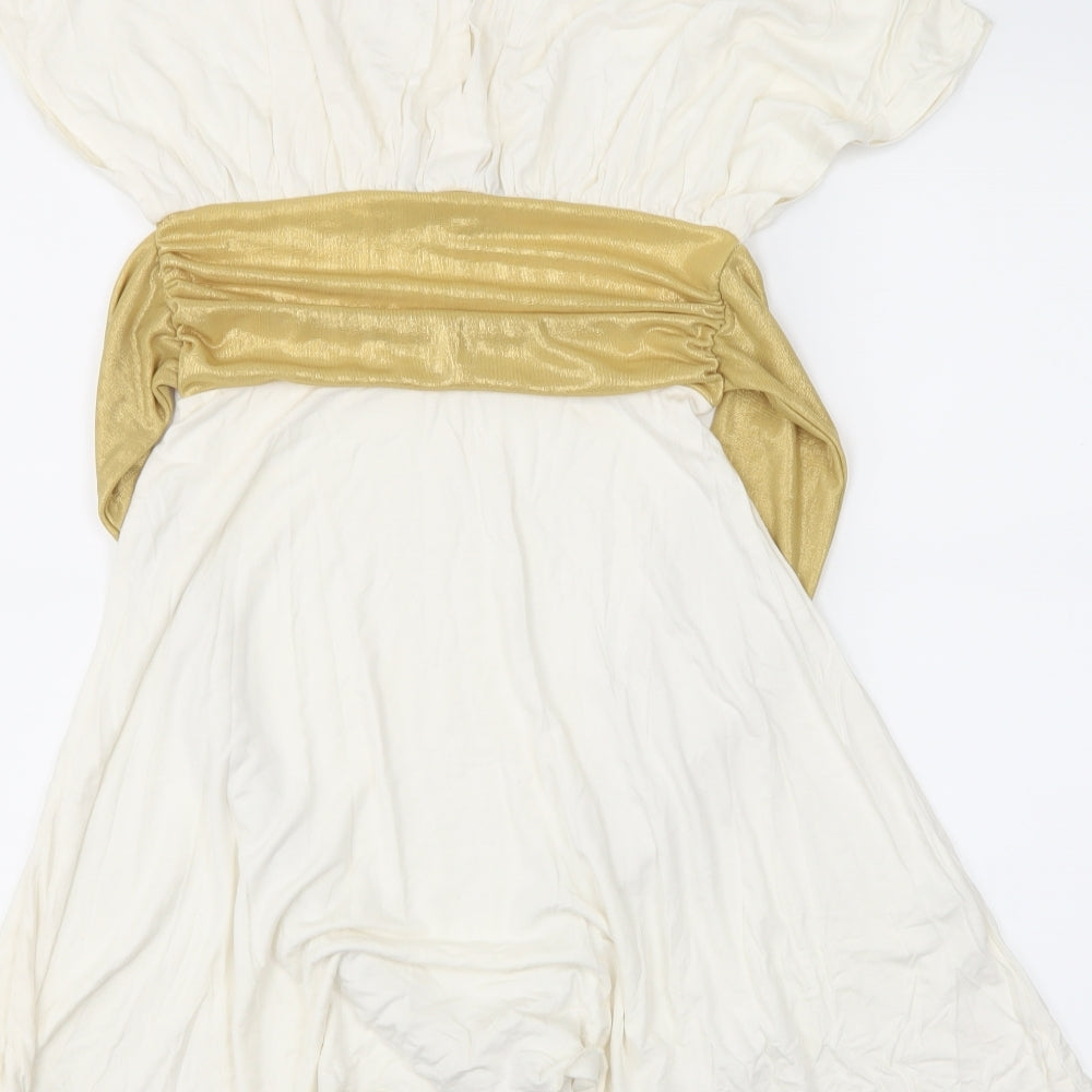Rare Womens White   A-Line  Size 10