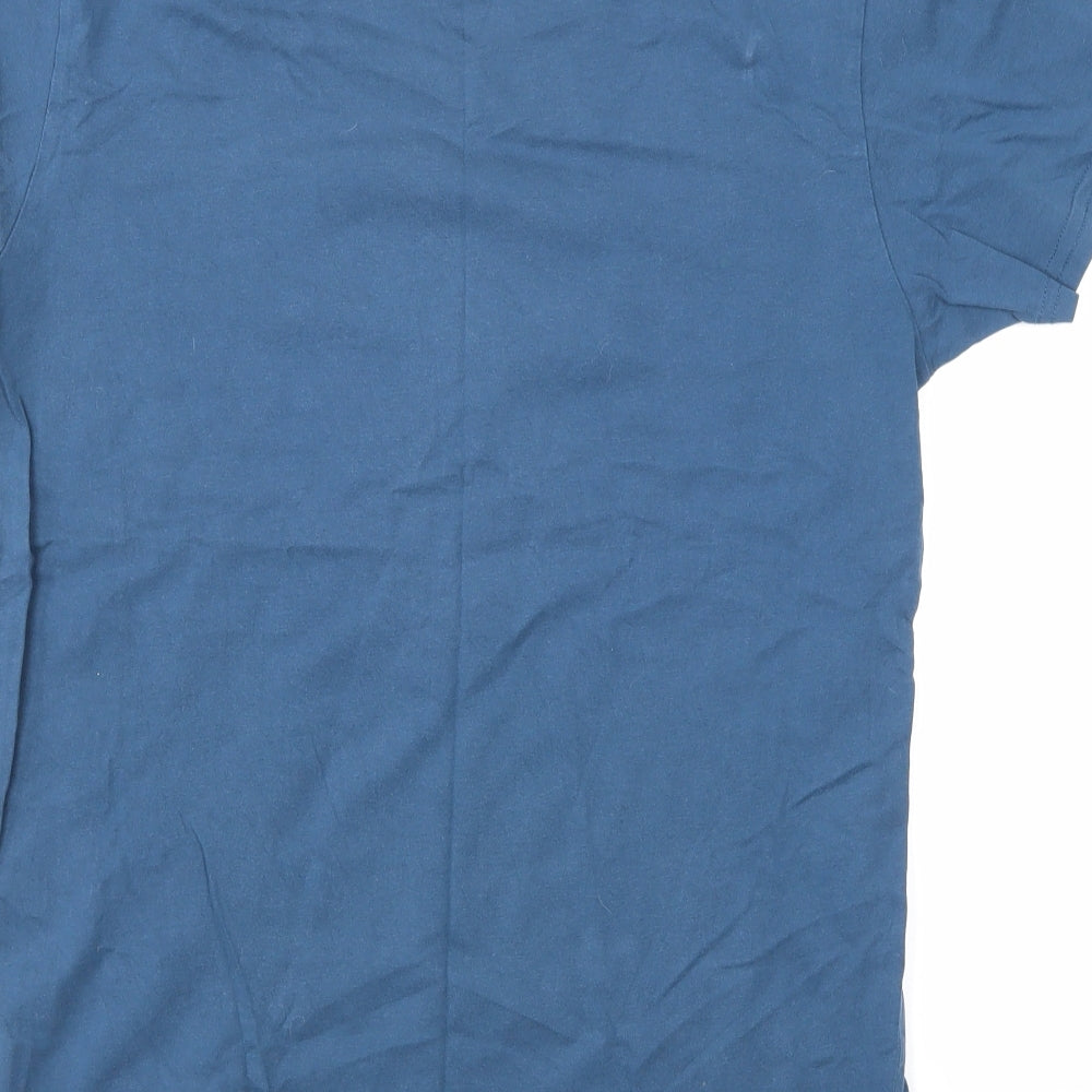 Cedar Wood State Mens Blue    T-Shirt Size S