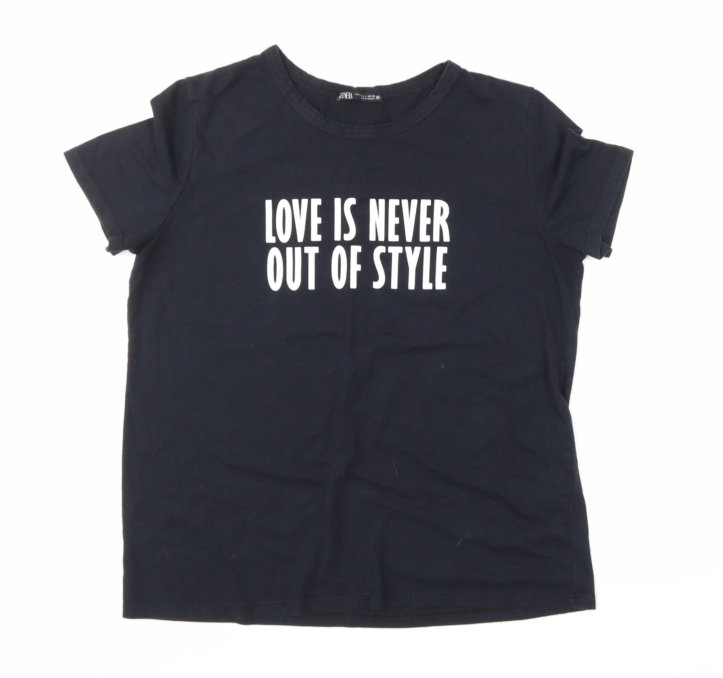 Zara Womens Black   Basic T-Shirt