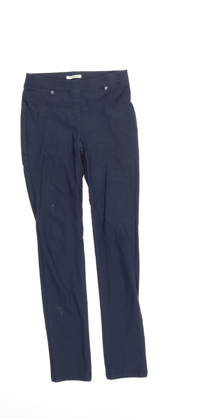 Punt Roma Womens Blue Trousers Size 6 L31 in