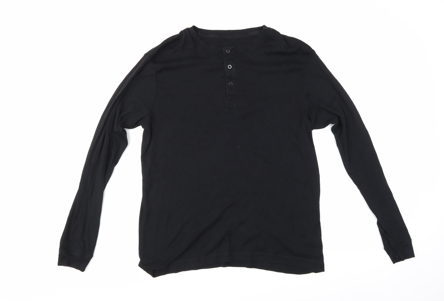 George Mens Black    Button-Up Size M