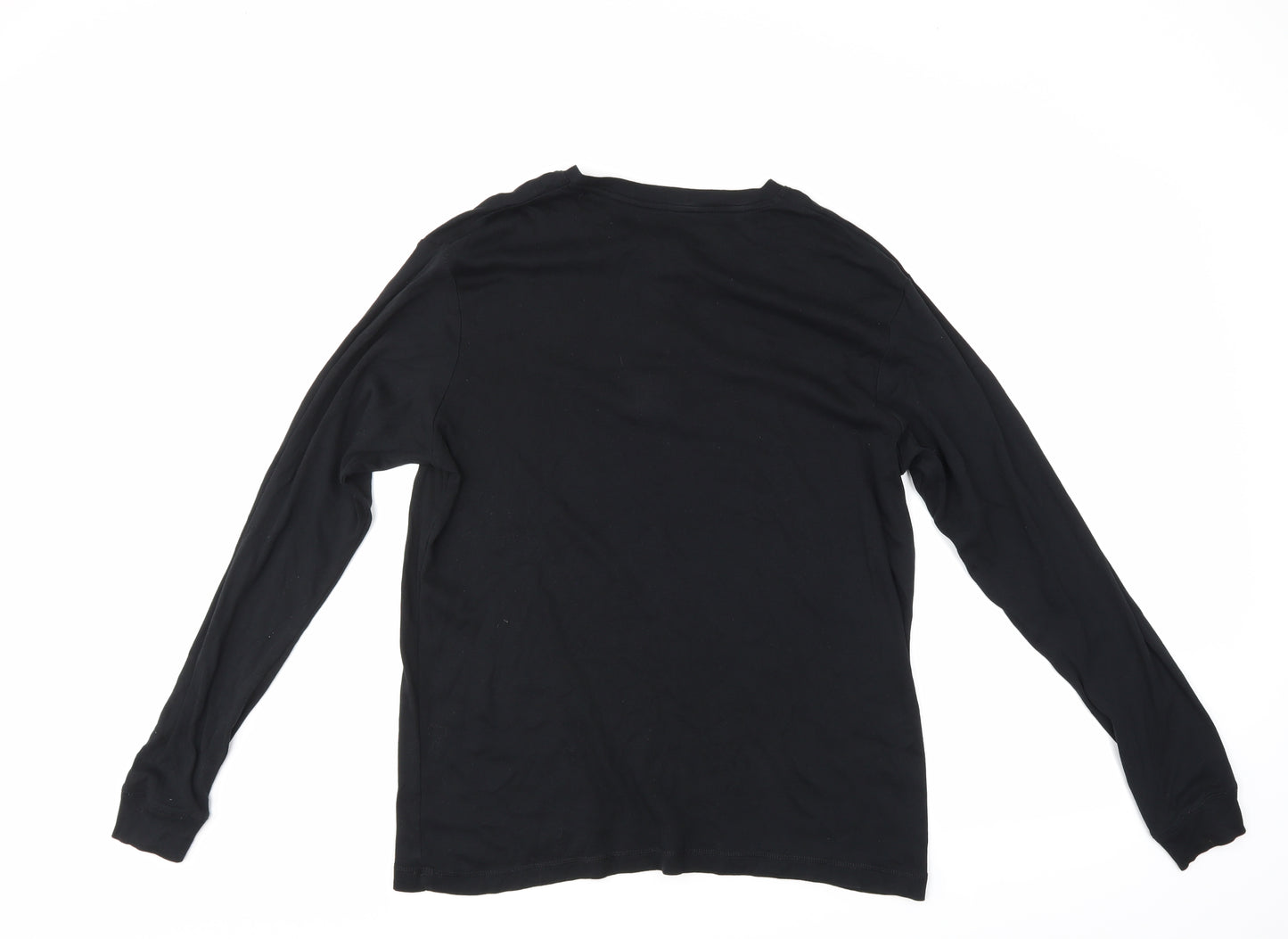 George Mens Black    Button-Up Size M