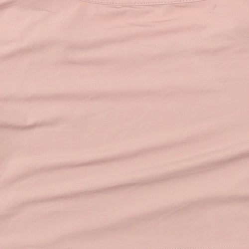 SheIn Girls Pink Solid  Top Nightshirt