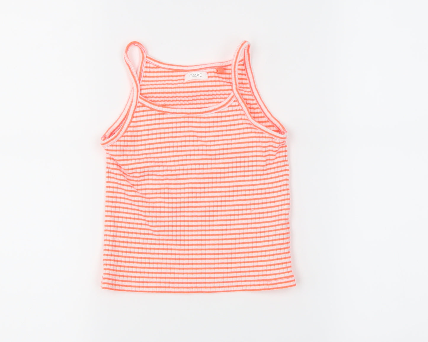 NEXT Girls Multicoloured Striped  Basic Tank Size 7 Years