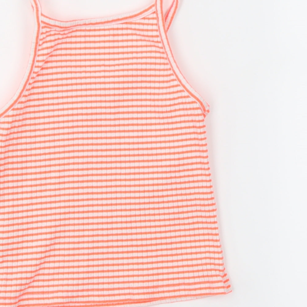 NEXT Girls Multicoloured Striped  Basic Tank Size 7 Years