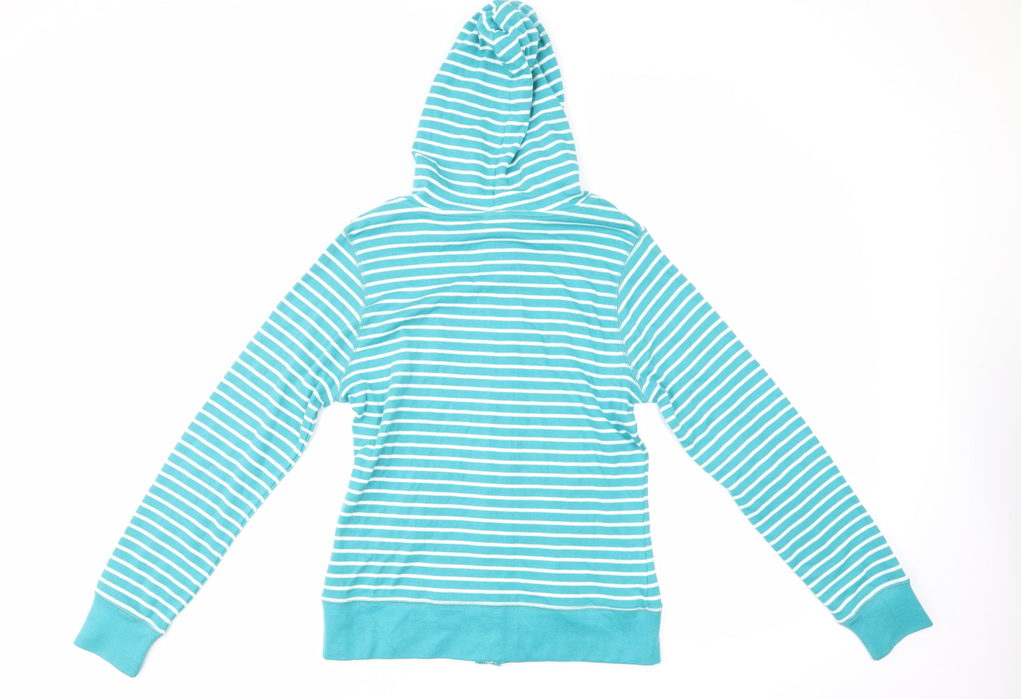 Supreme Womens Blue Striped  Pullover Hoodie Size 12