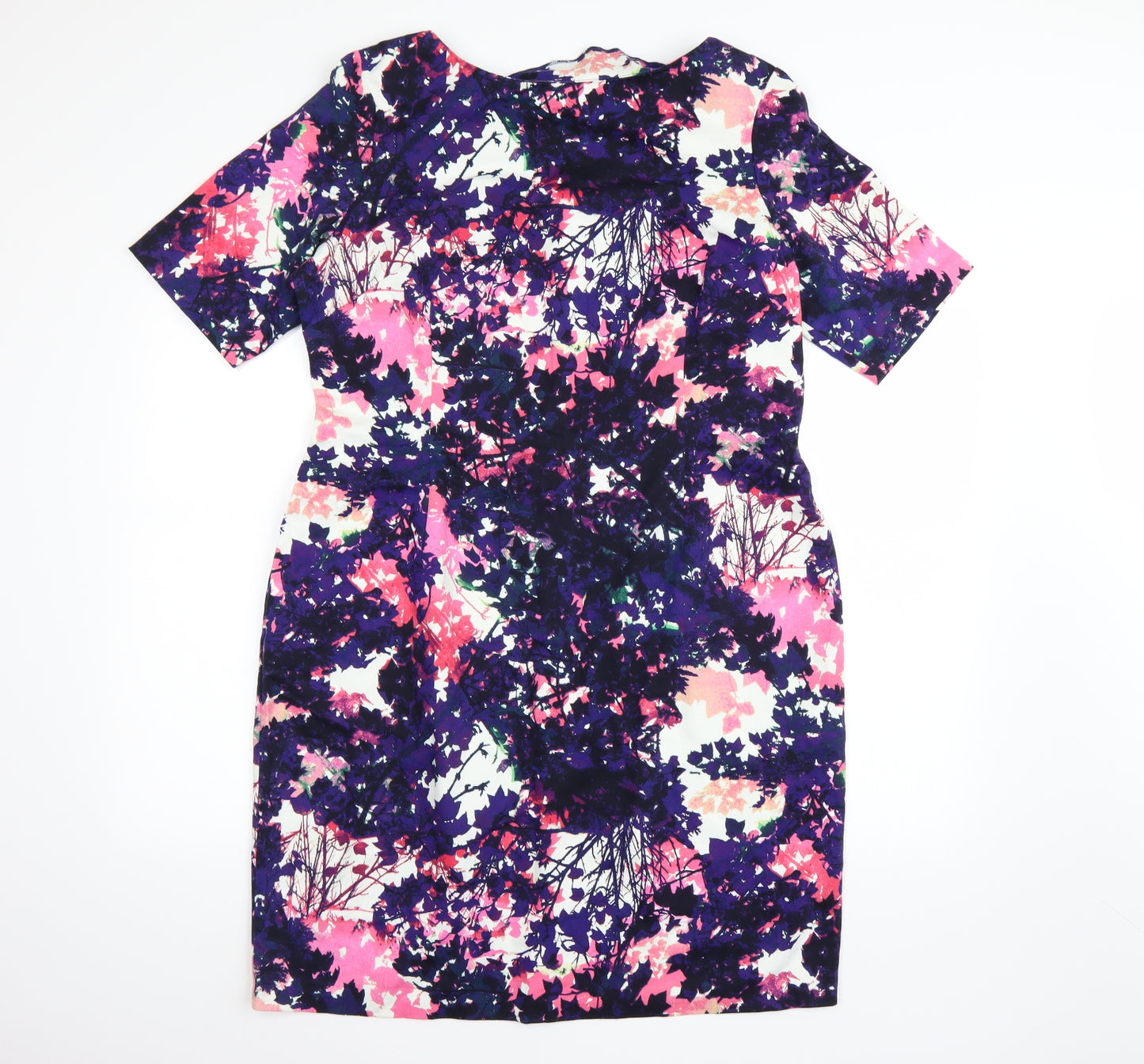Papaya Womens Purple Floral  A-Line  Size 18