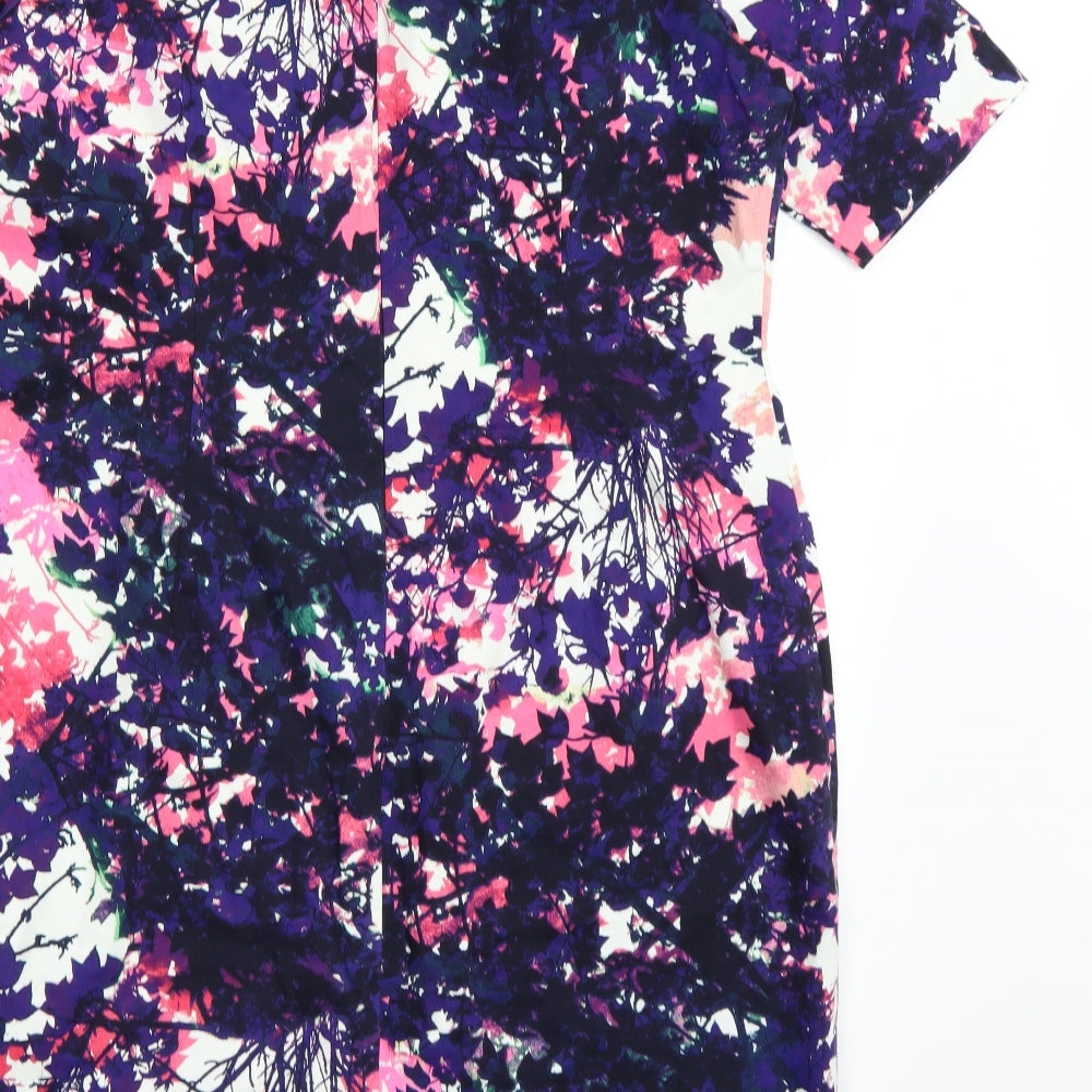 Papaya Womens Purple Floral  A-Line  Size 18