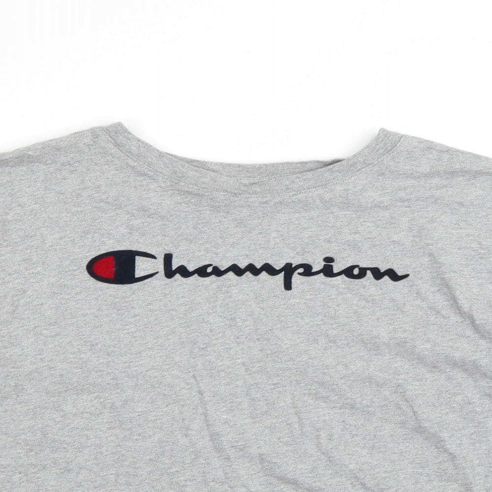 Champion Womens Grey   Cropped T-Shirt Size M