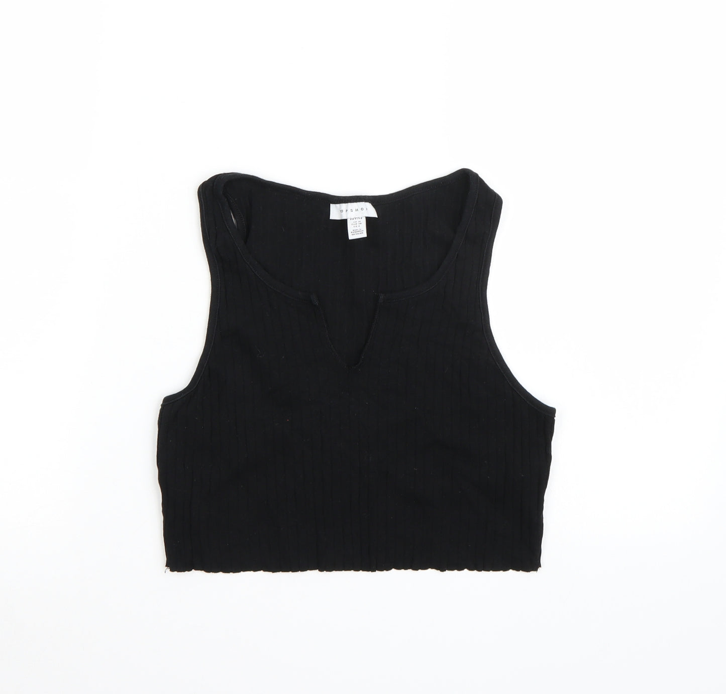 Topshop Womens Black   Cropped Tank Size 10