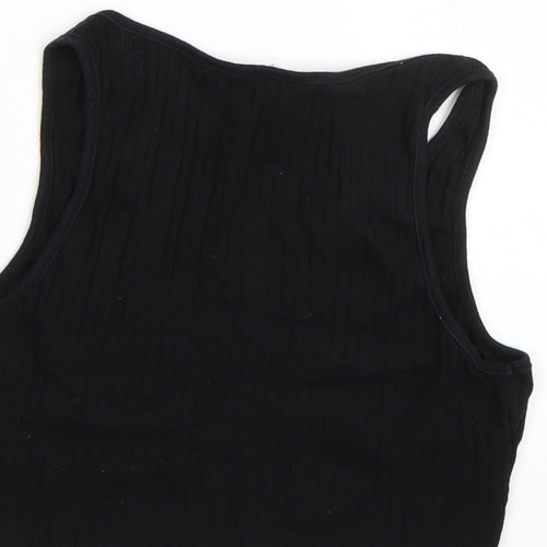 Topshop Womens Black   Cropped Tank Size 10