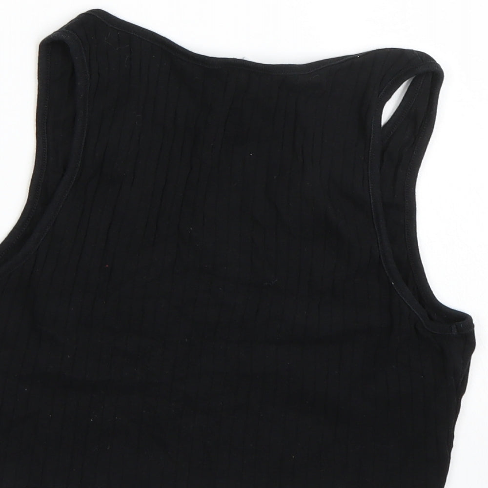 Topshop Womens Black   Cropped Tank Size 10