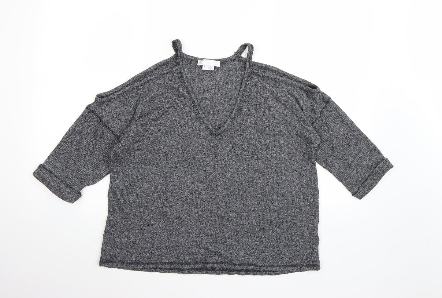 Cooperative Womens Grey  Knit Pullover Jumper Size S