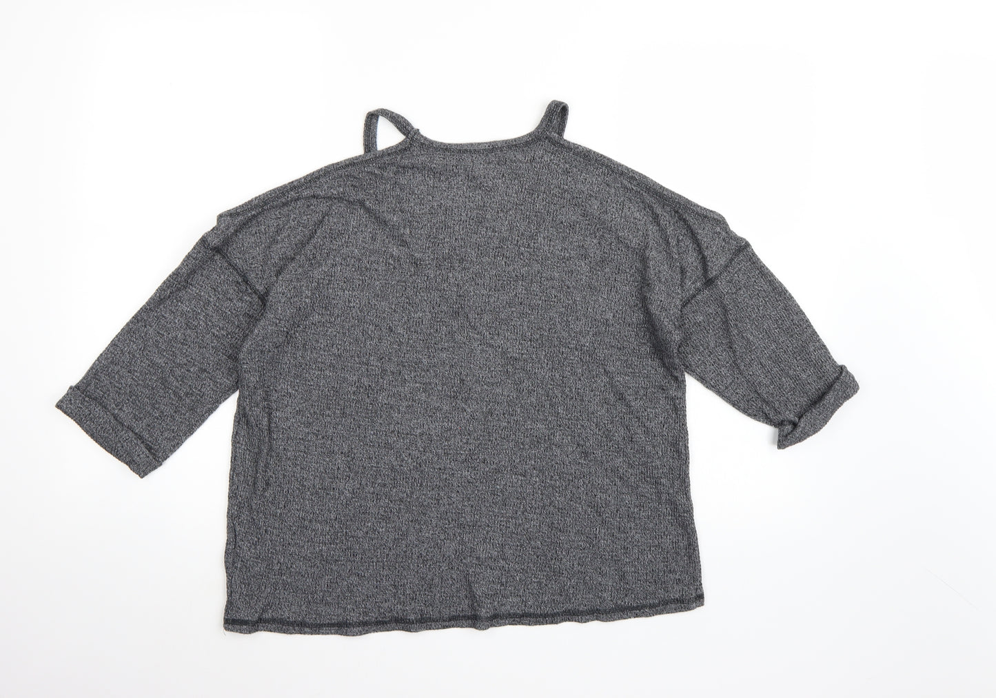 Cooperative Womens Grey  Knit Pullover Jumper Size S