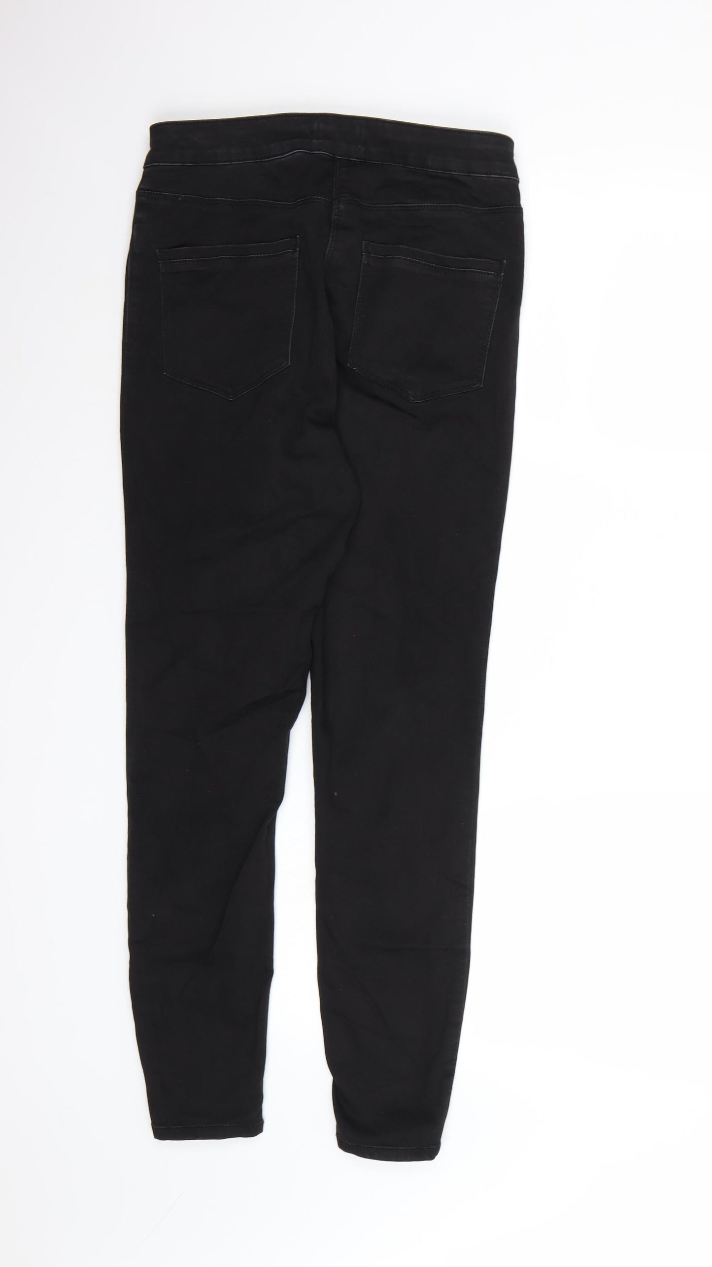 Papaya Womens Black  Denim Skinny Jeans Size 12 L26 in
