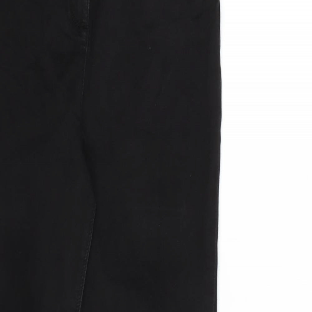Papaya Womens Black  Denim Skinny Jeans Size 12 L26 in