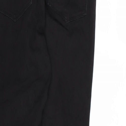 Papaya Womens Black  Denim Skinny Jeans Size 12 L26 in