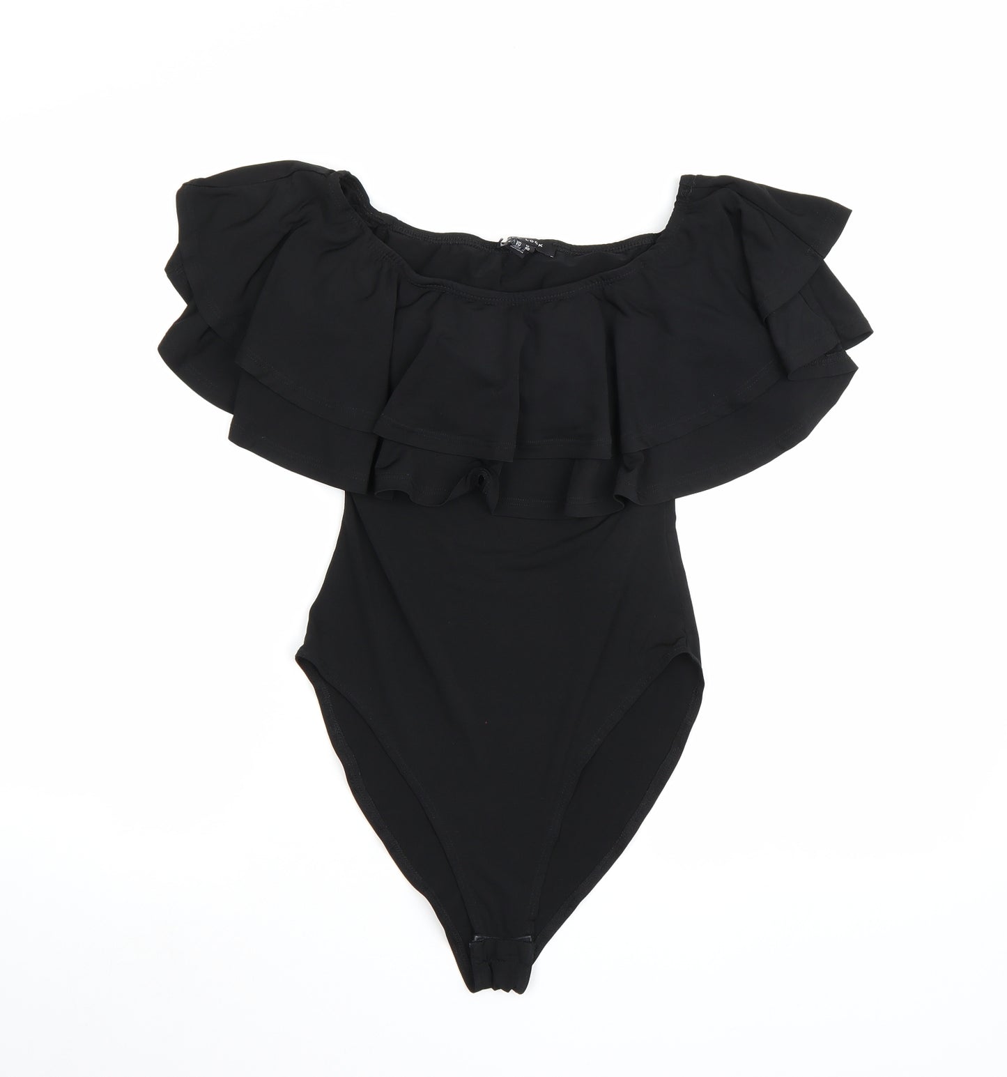 New Look Womens Black   Bodysuit One-Piece Size 12