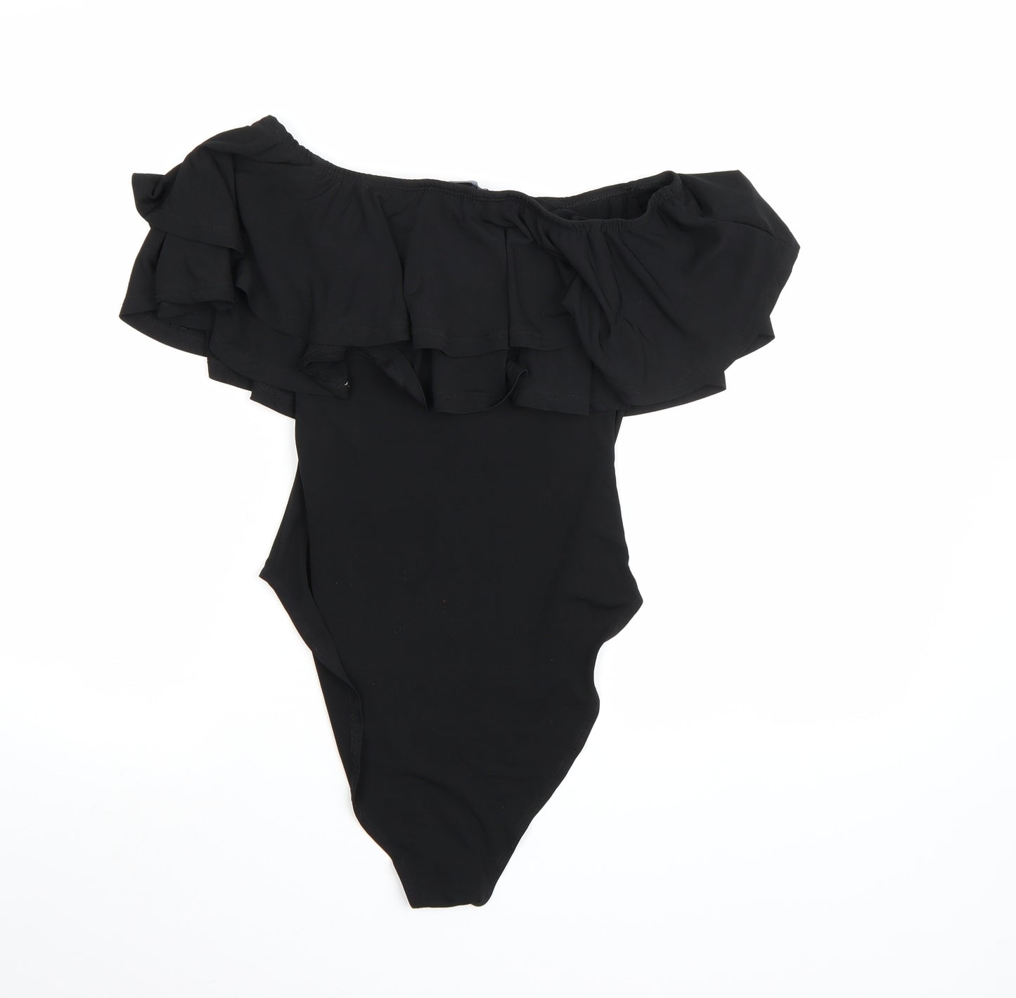 New Look Womens Black   Bodysuit One-Piece Size 12