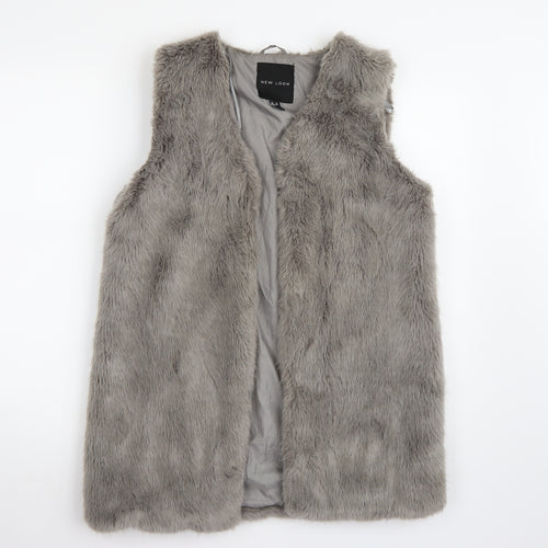 New Look Womens Grey   Jacket Coatigan Size 10