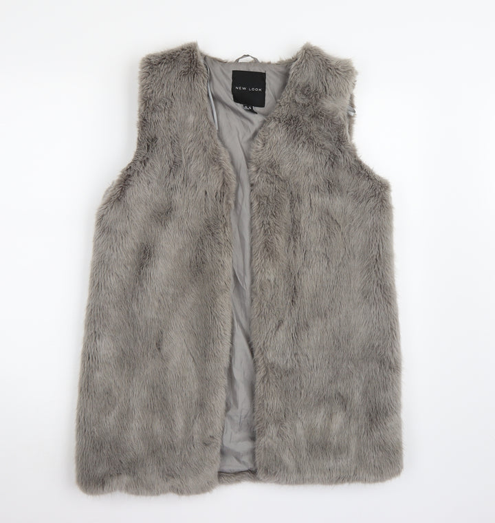New Look Womens Grey Jacket Coatigan Size 10
