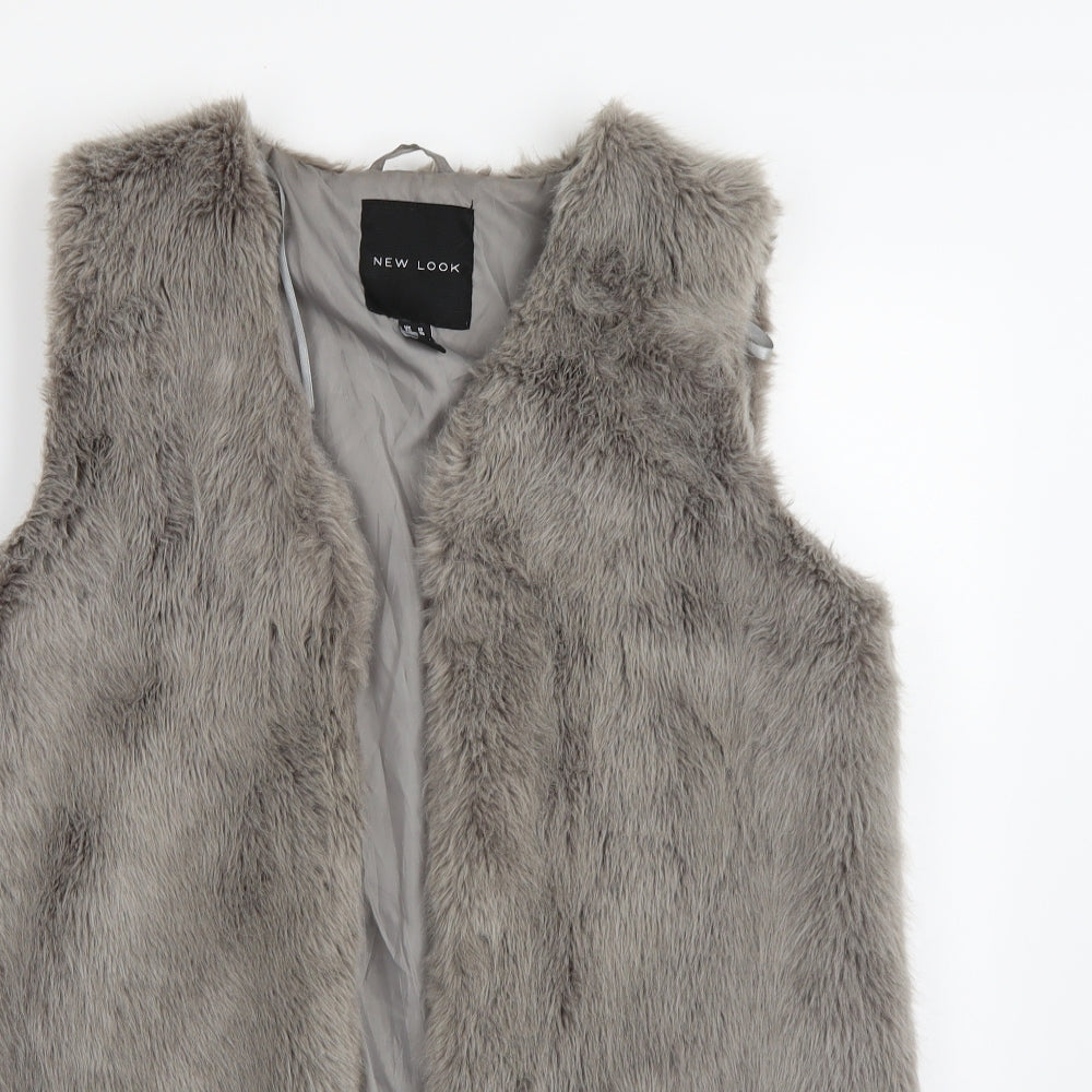 New Look Womens Grey   Jacket Coatigan Size 10