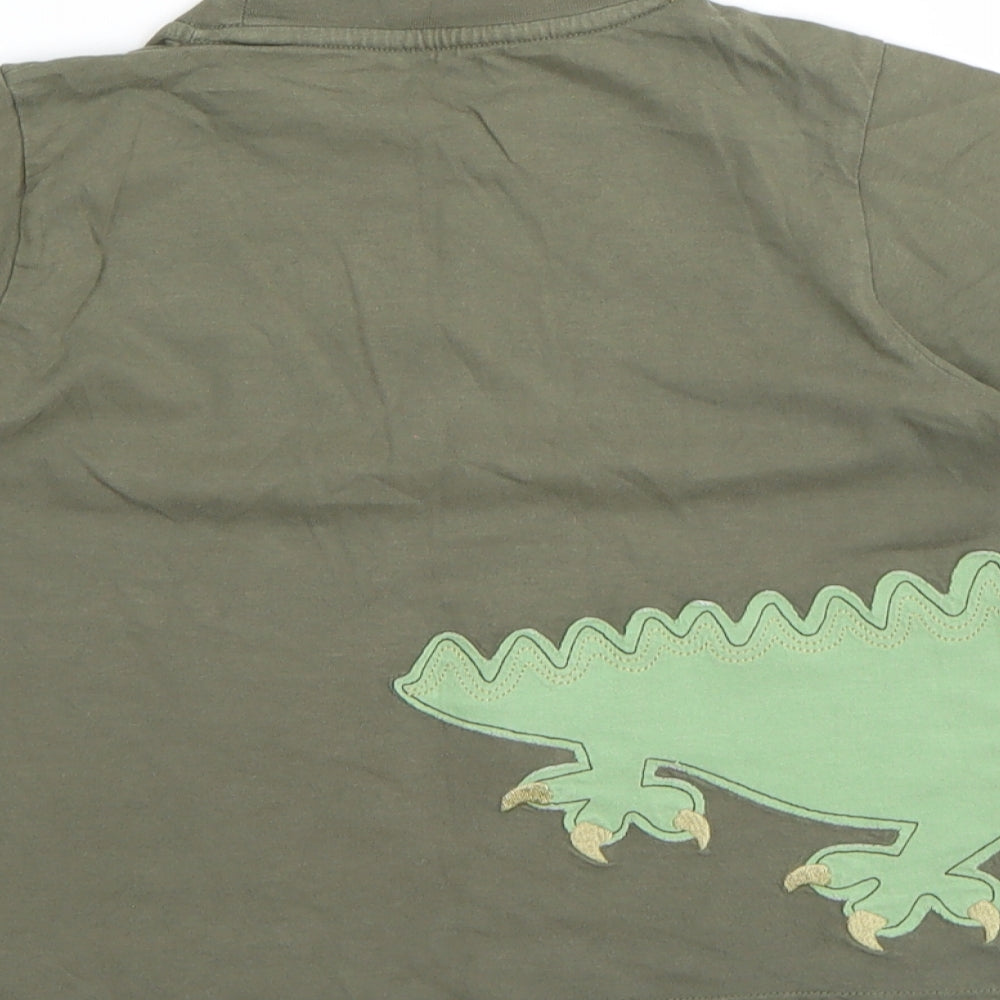 Marks and Spencer Boys Green   Basic T-Shirt Size 4-5 Years  - Crocodile