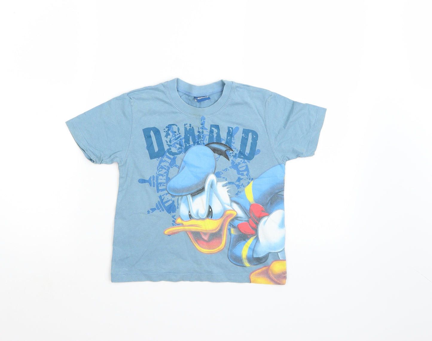 Disney Boys Blue   Basic T-Shirt Size 4-5 Years  - Donald duck