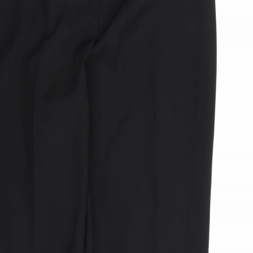 George Womens Black  Rayon Dress Pants Trousers Size 12 L28 in