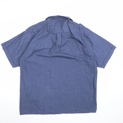 Easy Mens Blue    Button-Up Size L