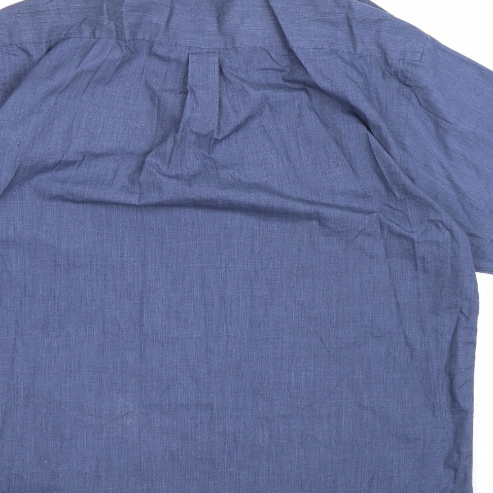 Easy Mens Blue    Button-Up Size L