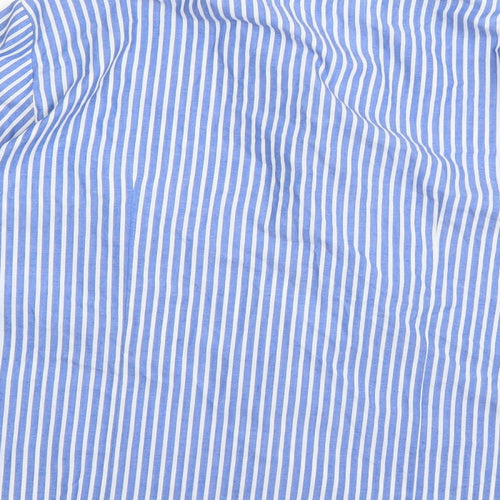 Marks and Spencer Womens Black Striped  Basic Button-Up Size 18