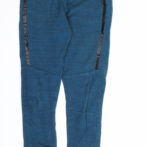 George Boys Blue  Jersey Jogger Trousers Size 9-10 Years