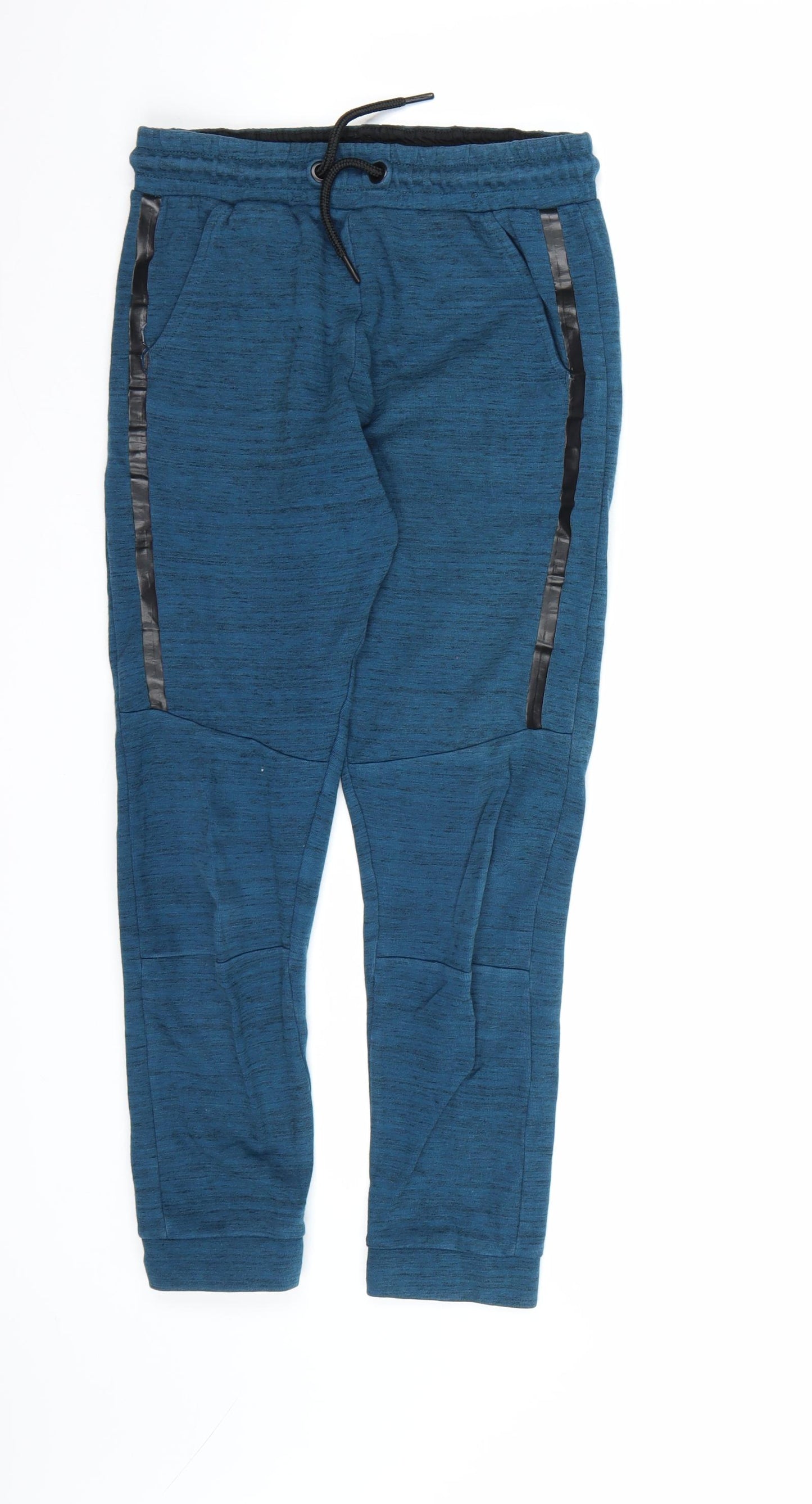 George Boys Blue  Jersey Jogger Trousers Size 9-10 Years