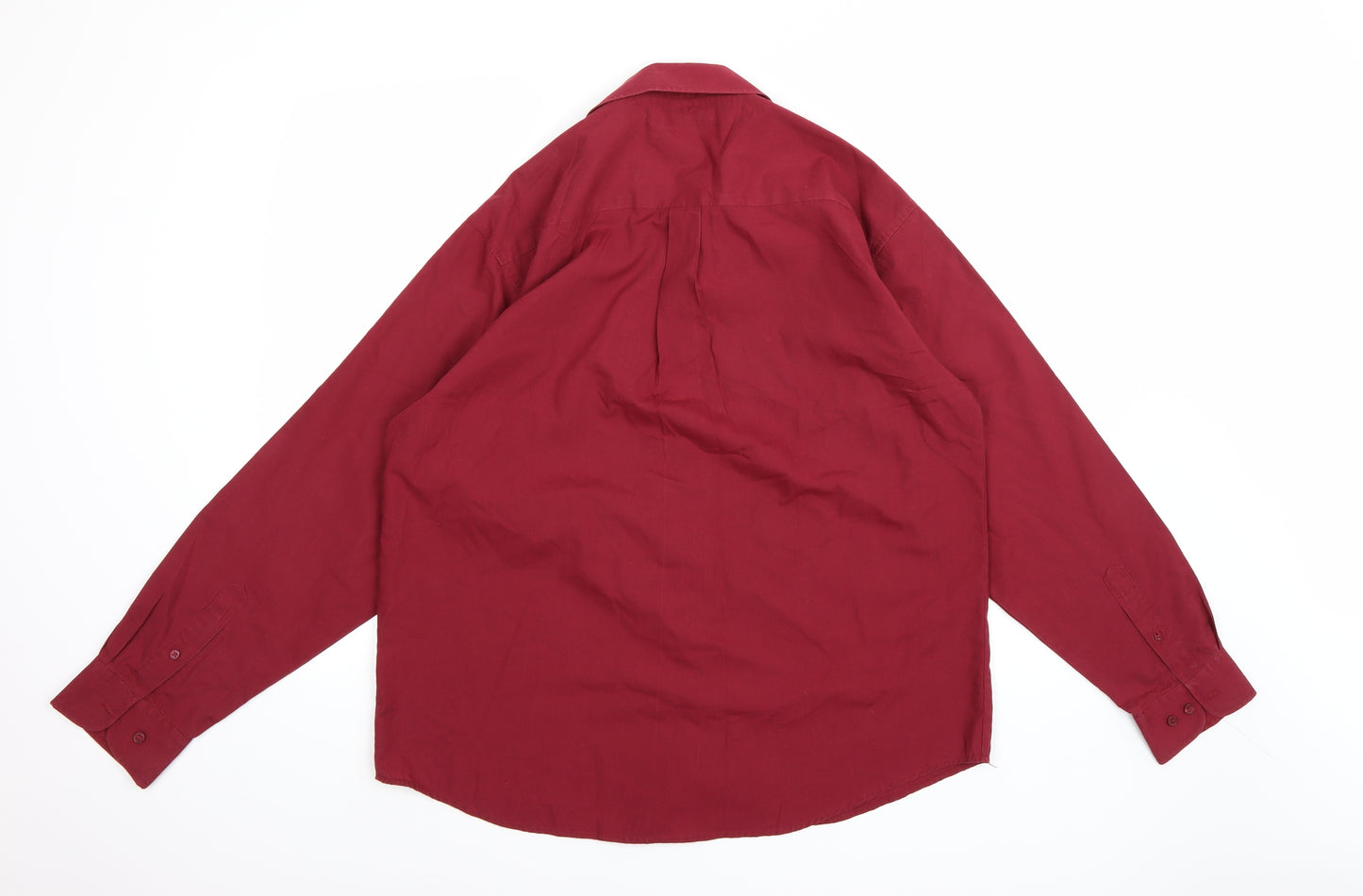 CITY CLASSIC Mens Red    Button-Up Size 16