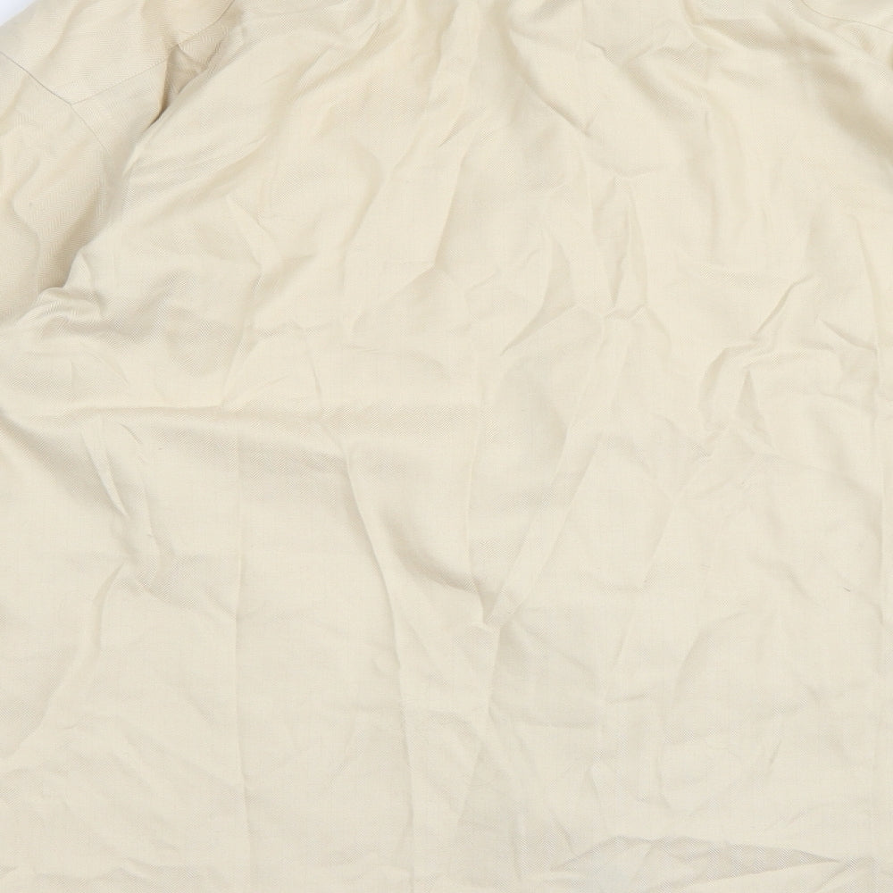 Joseph & Feiss Mens Beige    Button-Up Size 17