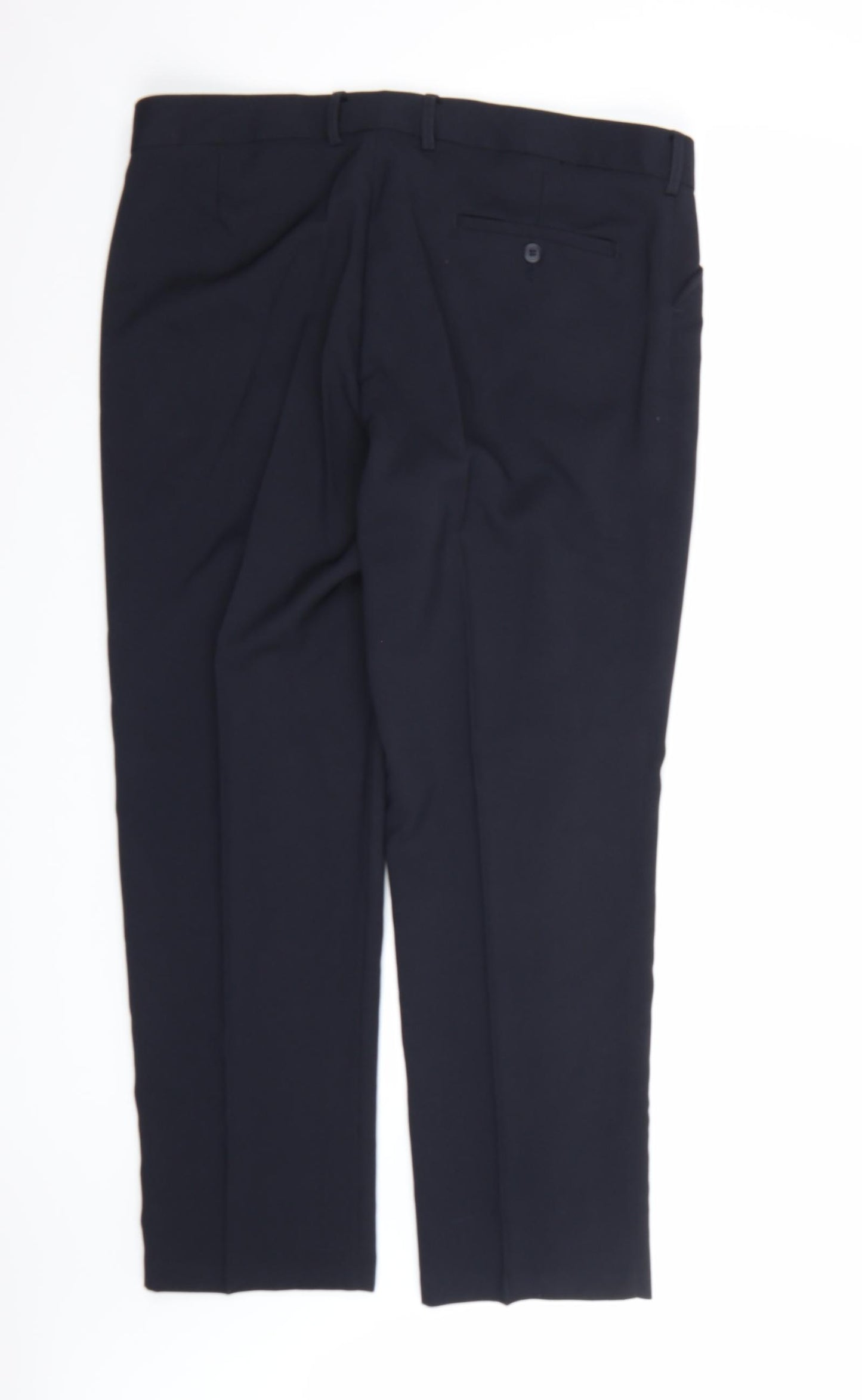 Preworn Mens Blue  Rayon Dress Pants Trousers  L29 in