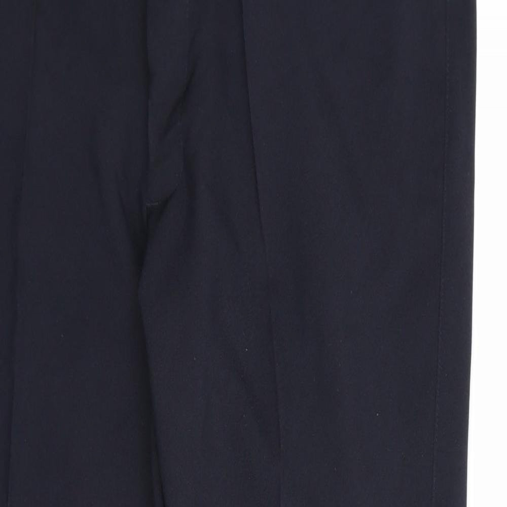 Preworn Mens Blue  Rayon Dress Pants Trousers  L29 in